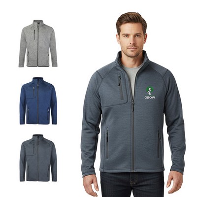 Men's Micro-Fleece Heathered Full Zip